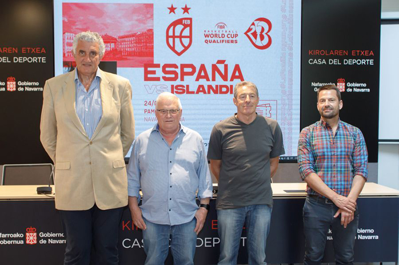 Presentaci&oacute;n del Espa&ntilde;a vs Islandia en el Navarra Arena